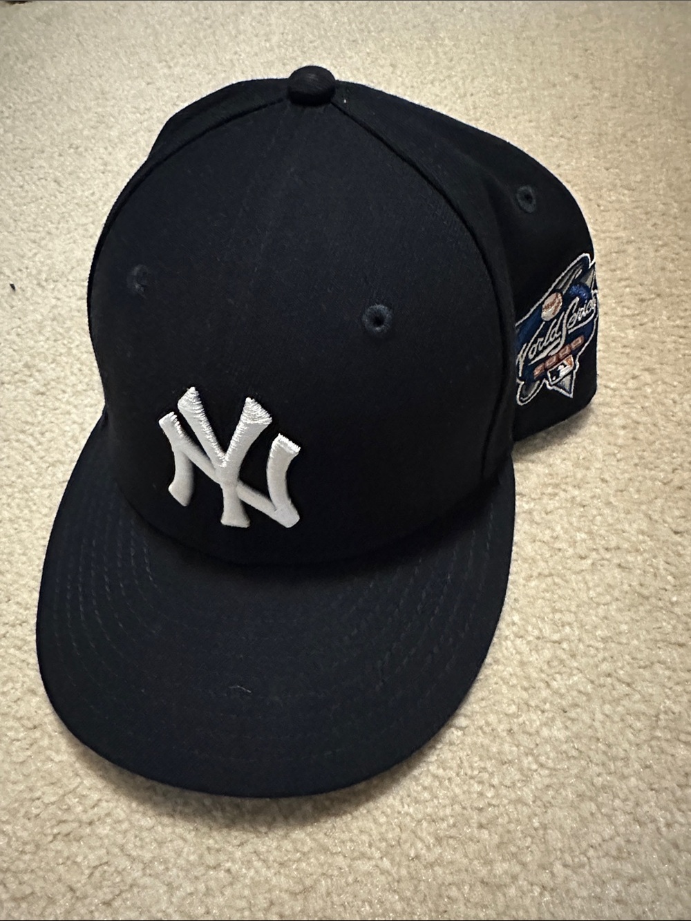 New Era Navy Blue with White NY Embroidery and Side Patch